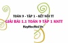 Giải 1.1 Toán 9 tập 1 SGK Kết nối tri thức